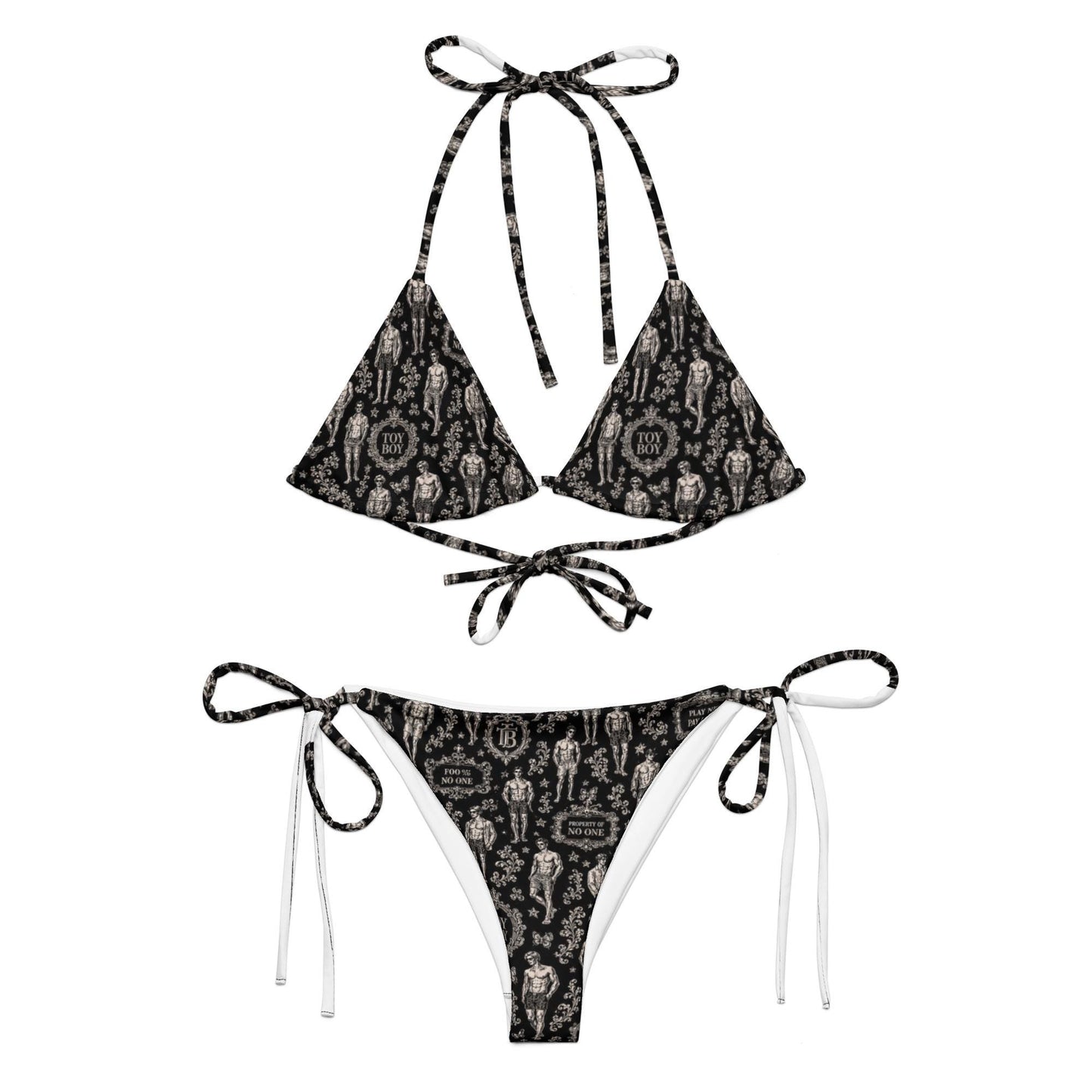 Two Piece Bikini | TOY BOY NOIR | Luxury Resort Wear | Women’s Swimwear | Beach Pool Sunwear | Papilio Litora