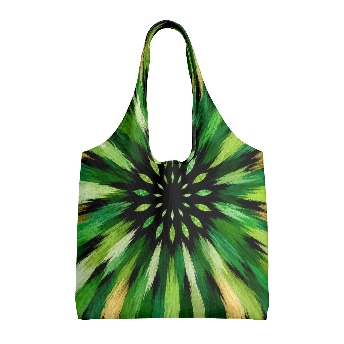 Emerald Sunburst Canvas Tote Bag | Beach Shopper | Grab the Look