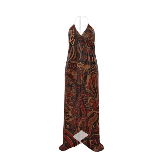 Backless Silk Dress REGALIA SIGNUM Papilio Litora Resort Wear