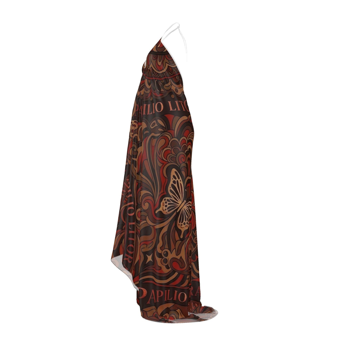 Backless Silk Dress REGALIA SIGNUM Papilio Litora Resort Wear