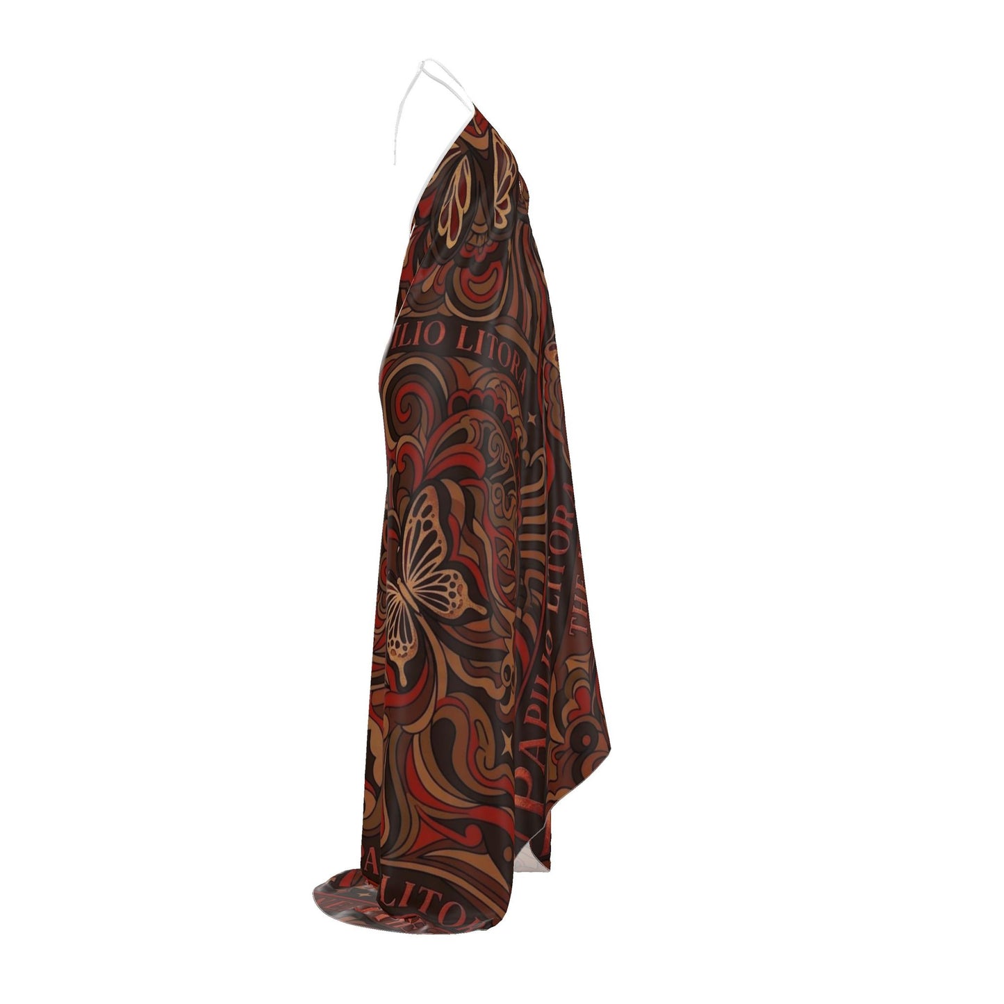 Backless Silk Dress REGALIA SIGNUM Papilio Litora Resort Wear