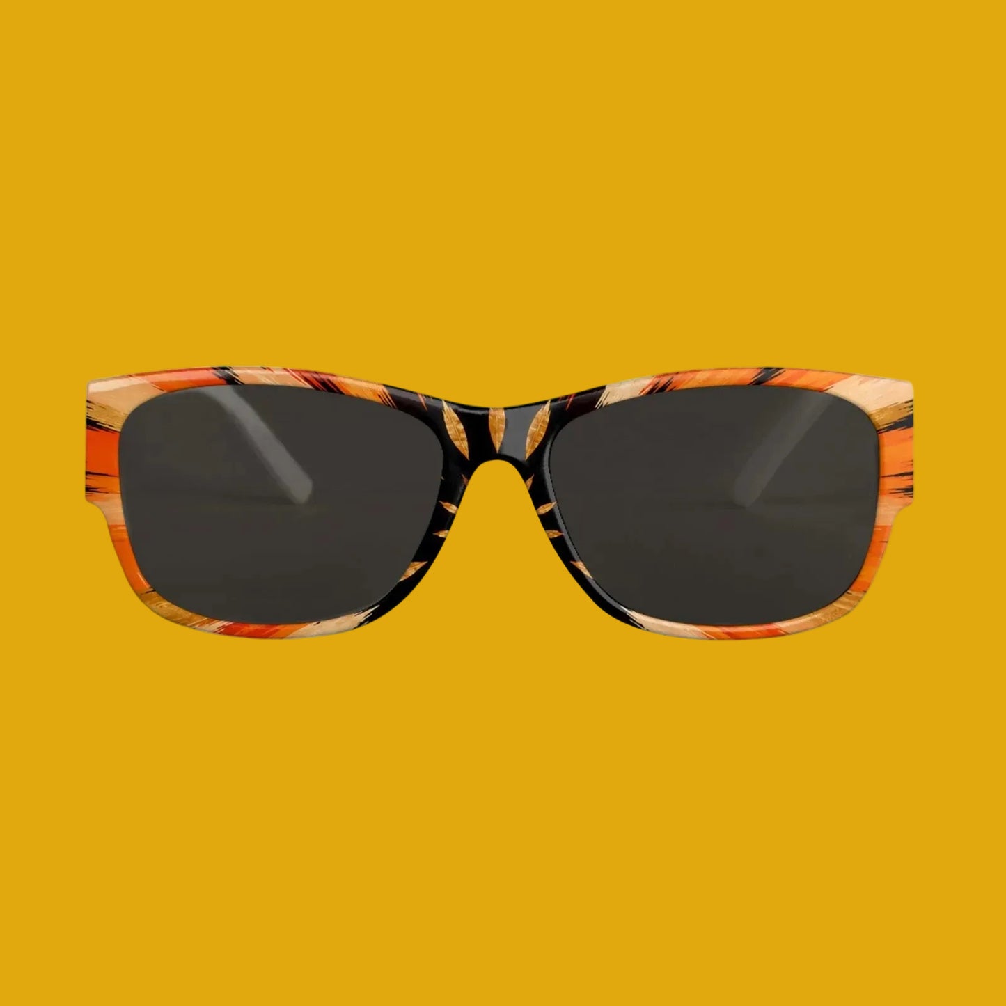 Orange Sunburst Designer Sunglasses | Bold Retro Resortwear