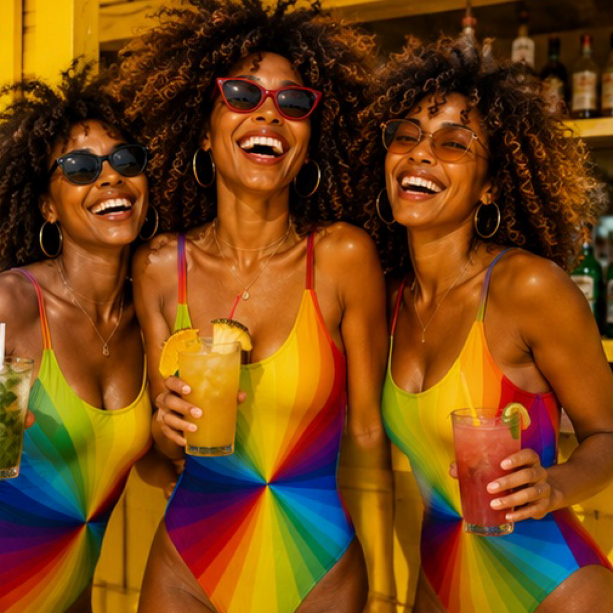 One-Piece Swimsuit | Rainbow Dazzle | Customer Favourite