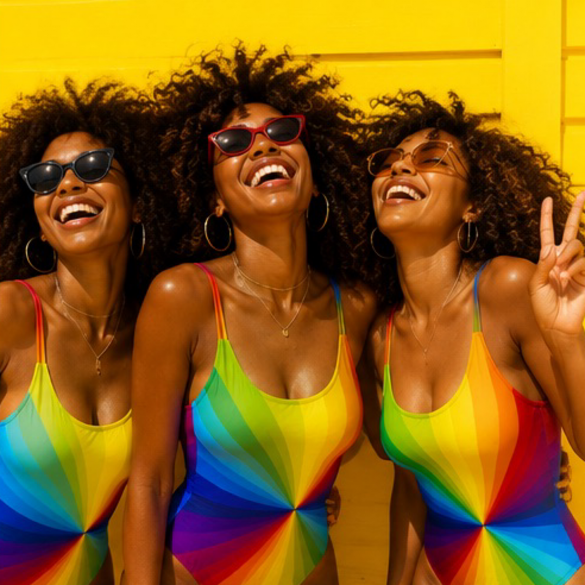 One-Piece Swimsuit | Rainbow Dazzle | Customer Favourite
